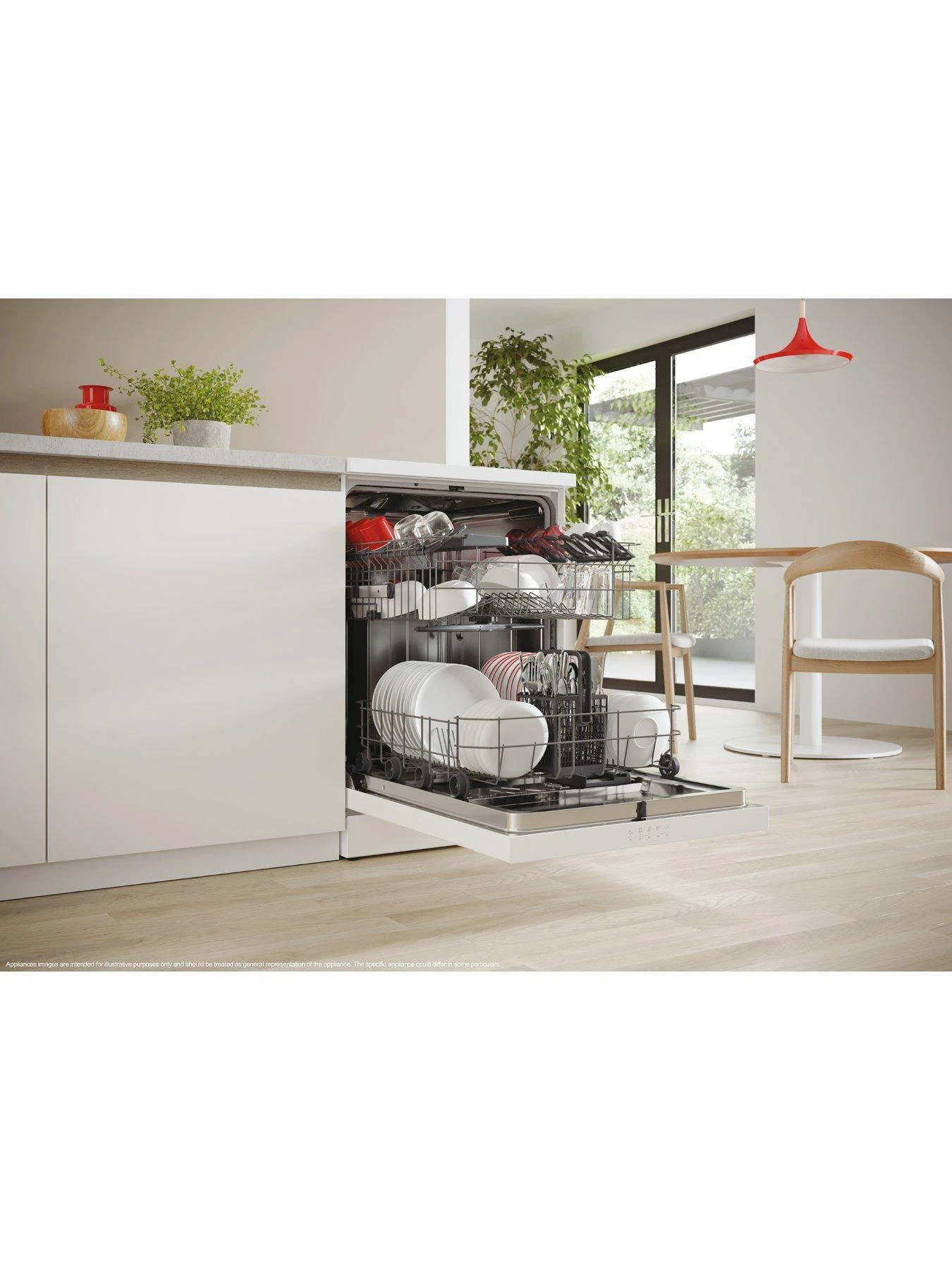 Hoover HF 3C7L0W-80 13 Place Full size Freestanding Dishwasher With WIFI - White - Image 6
