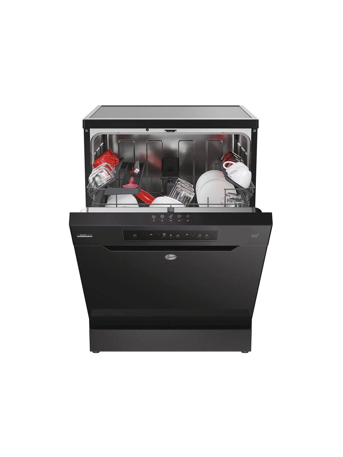Hoover HF 3C7L0B-80 13 Place Full size Freestanding Dishwasher with WIFI - Black - Image 2