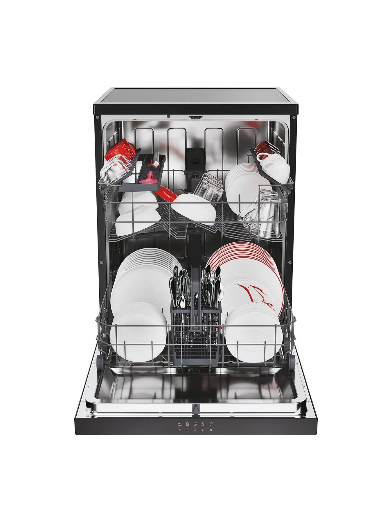 Hoover HF 3C7L0B-80 13 Place Full size Freestanding Dishwasher with WIFI - Black - Image 3