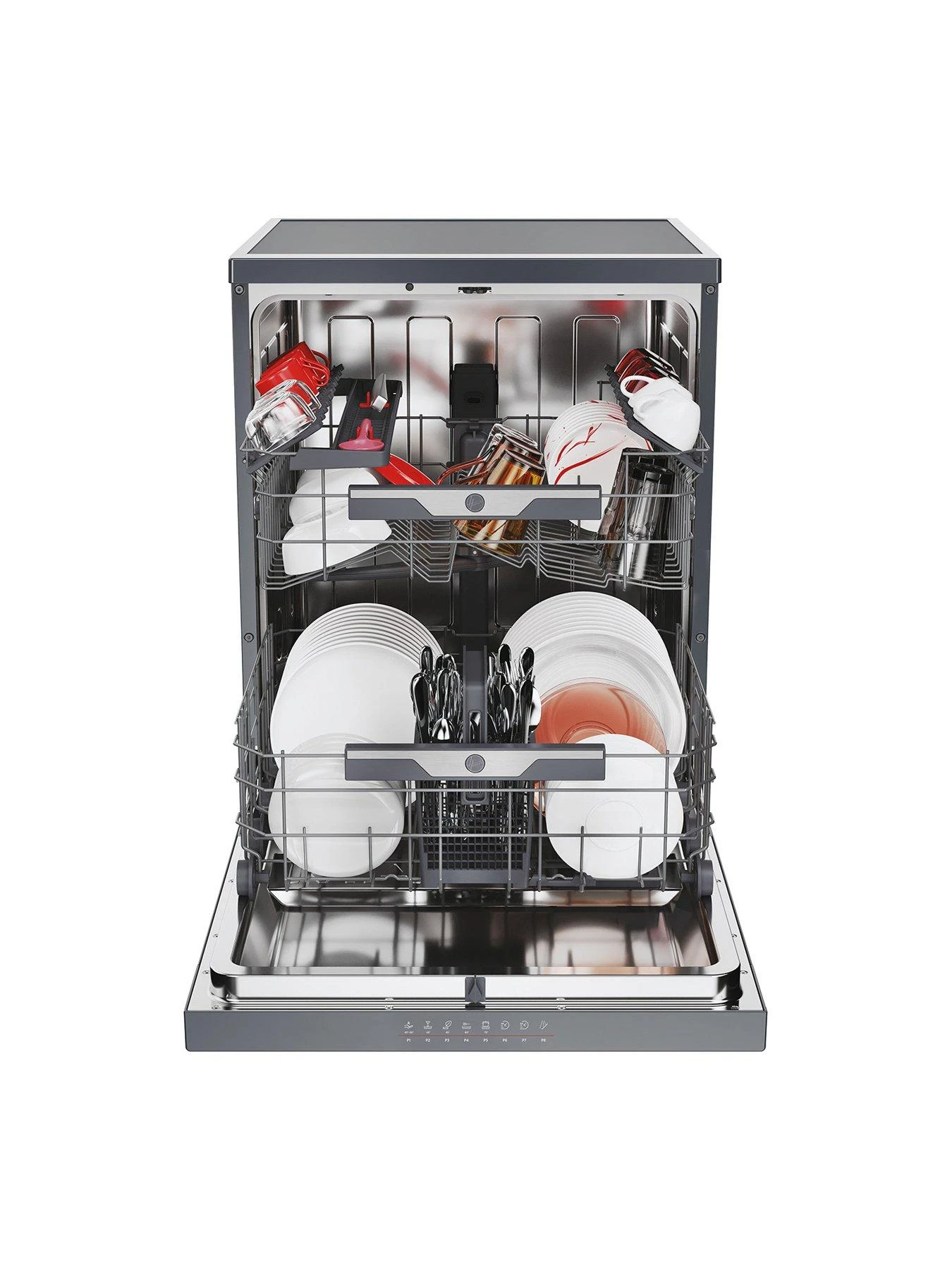 Hoover HF 5C7F0A-80 15 Place Full size Freestanding Dishwasher With WIFI - Anthracite - Image 3