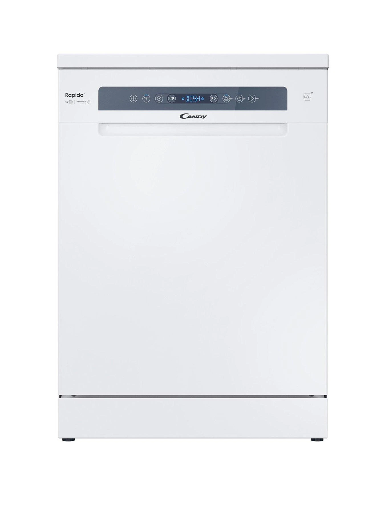 Candy CF 5C7F0W-80 15 Place Full size Freestanding Dishwasher With WIFI - White
