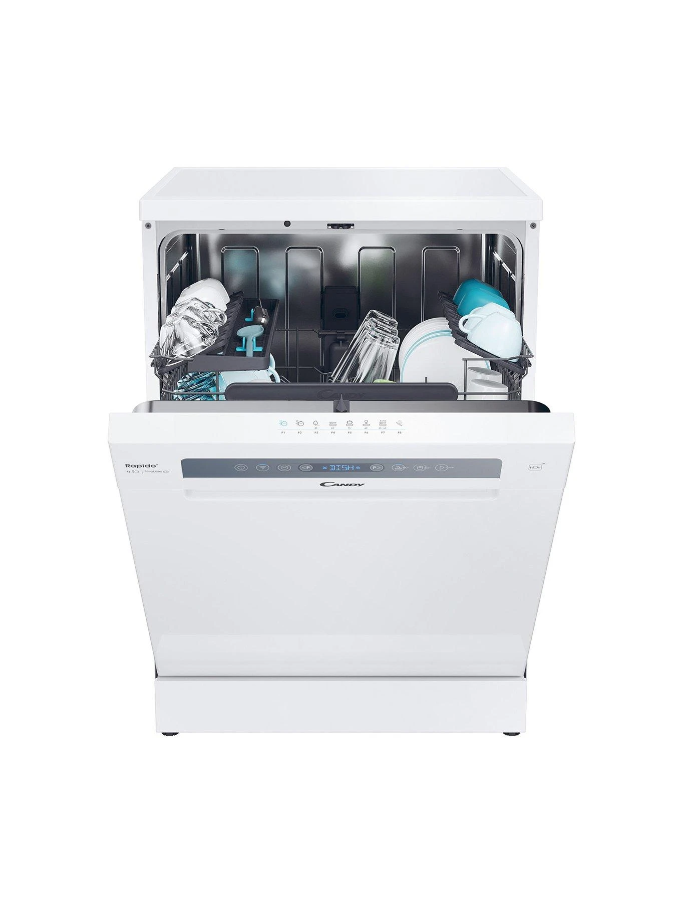 Candy CF 5C7F0W-80 15 Place Full size Freestanding Dishwasher With WIFI - White - Image 2