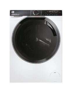 Hoover H-WASH 700 H7W 412MBC-80 12kg Load, 1400 Spin Washing Machine, A-rated - White With Chrome Door