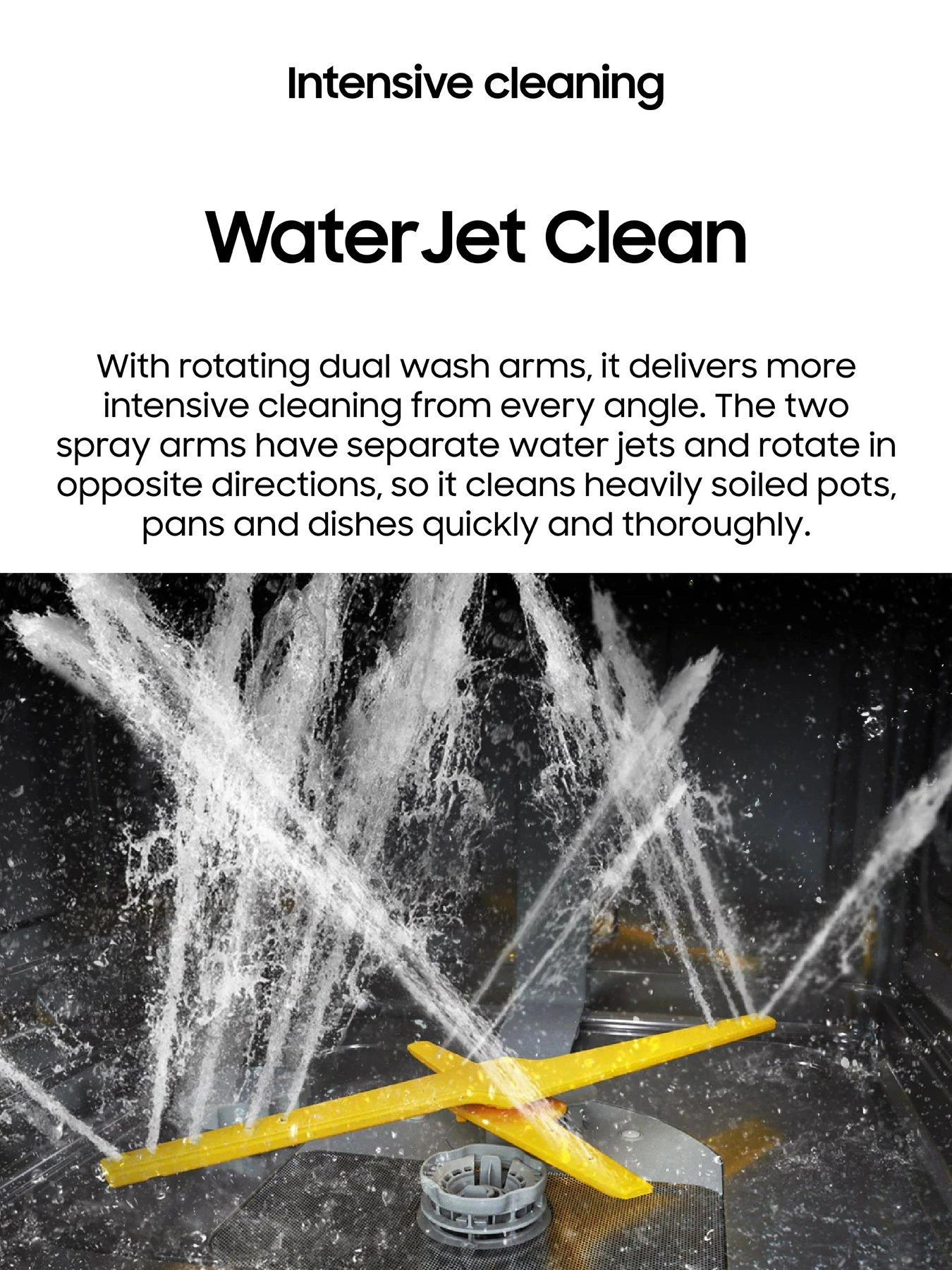 Samsung DW60BG730FSLEU 13-Place Wifi Connected With Water Jet Clean Dishwasher - Stainless Steel - C Rated - Image 3