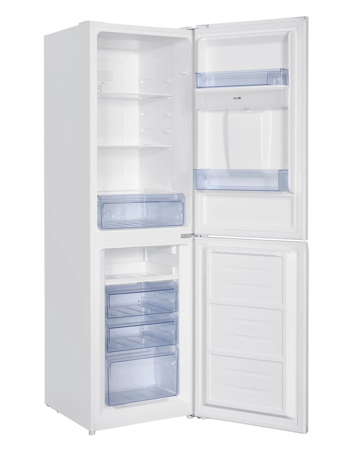 Swan SR156130W 55cm Wide, Total No Frost, 50/50 Split, Water Dispenser, Fridge Freezer - White - Image 3