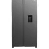 Swan SR156110I 91cm Wide, Total No Frost, American Style Fridge Freezer With Water Dispenser - Inox