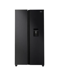 Swan SR156110DI 91cm Wide, Total No Frost, American -Style Fridge Freezer With Water Dispenser - Dark Inox