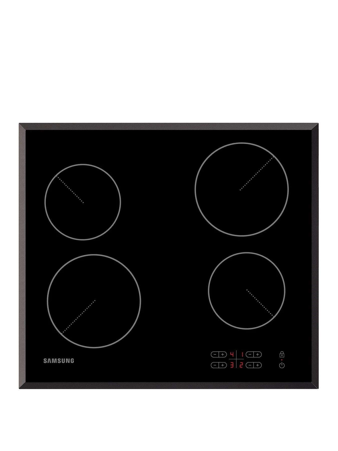 Samsung C61R2AEE Electric Ceramic Hob With Residual Heat Indicator - Black