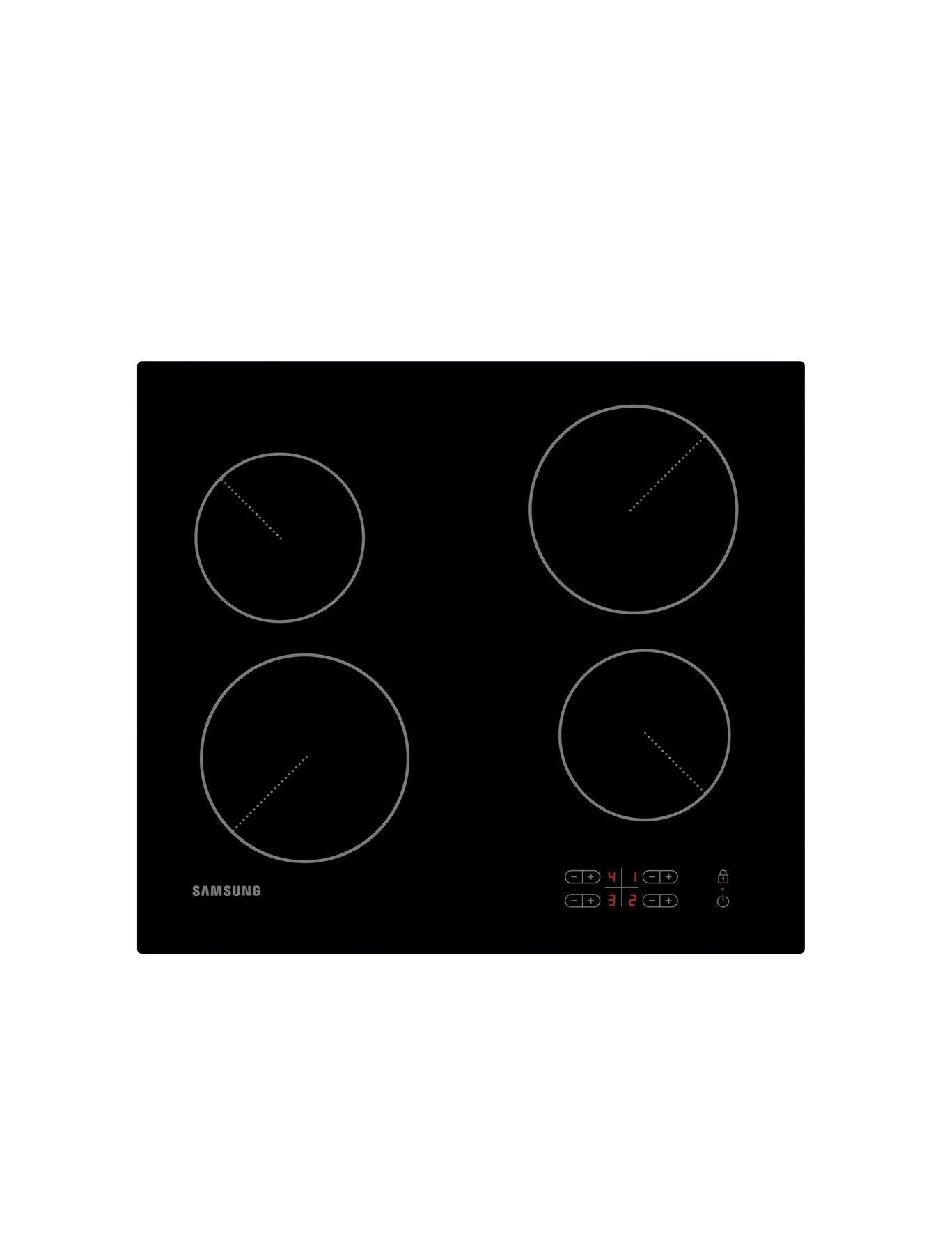Samsung C61R2AEE Electric Ceramic Hob With Residual Heat Indicator - Black - Image 2