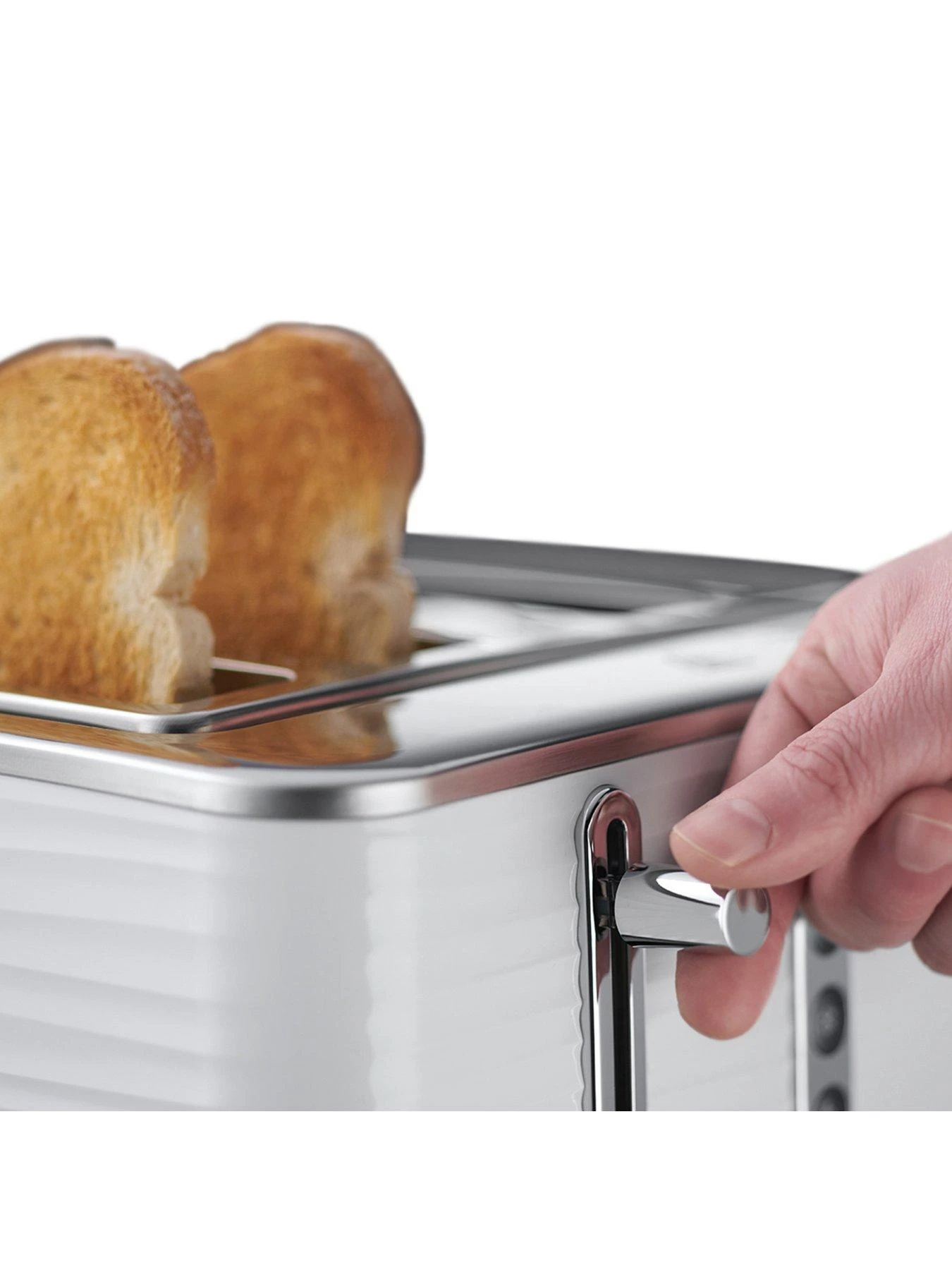 Russell Hobbs Inspire White Kettle & Toaster Bundle - Image 5