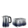Russell Hobbs Eclipse Blue Kettle & Toaster Bundle