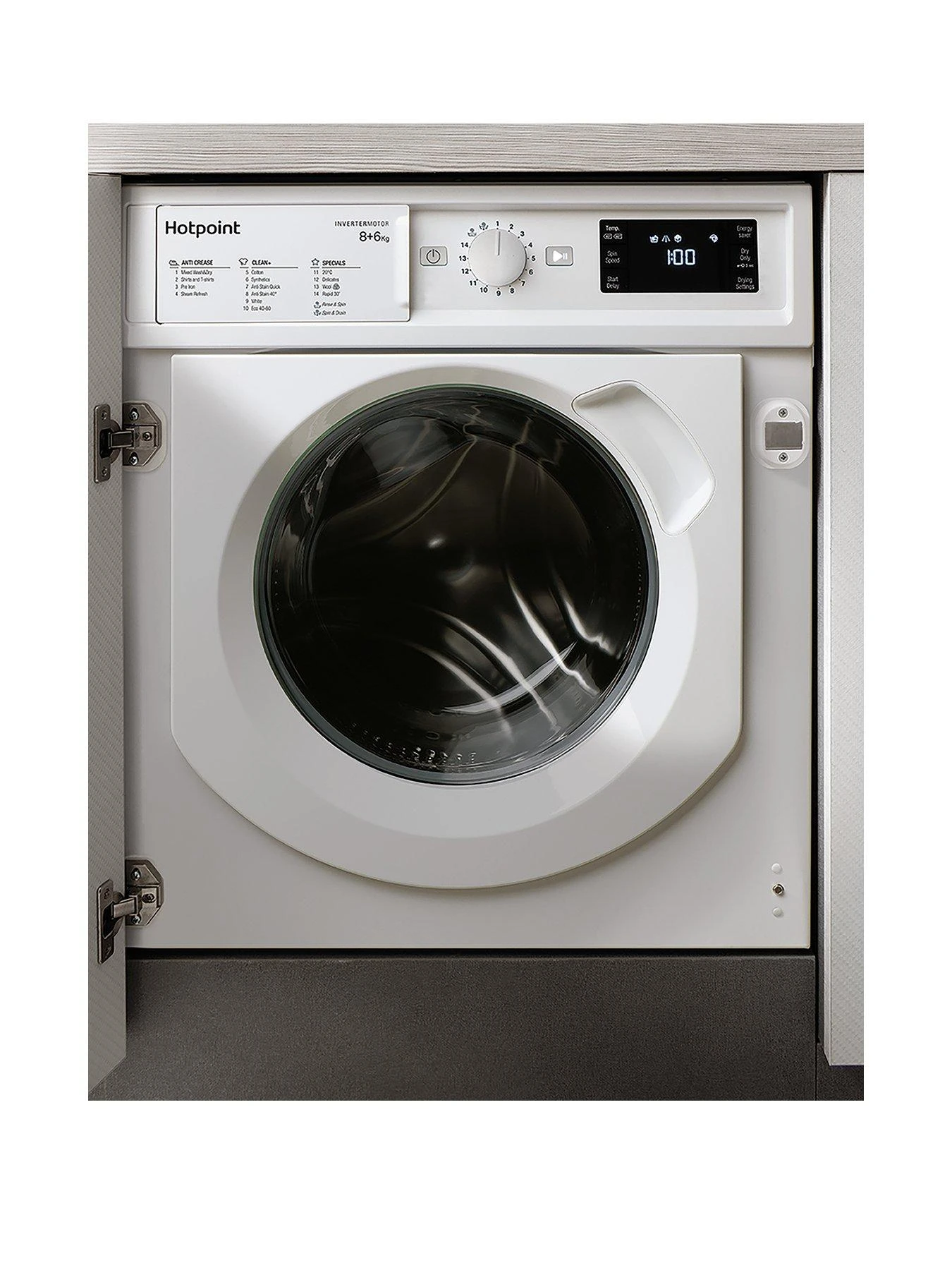 Hotpoint BIWDHG861485 8kg Integrated Washer Dryer