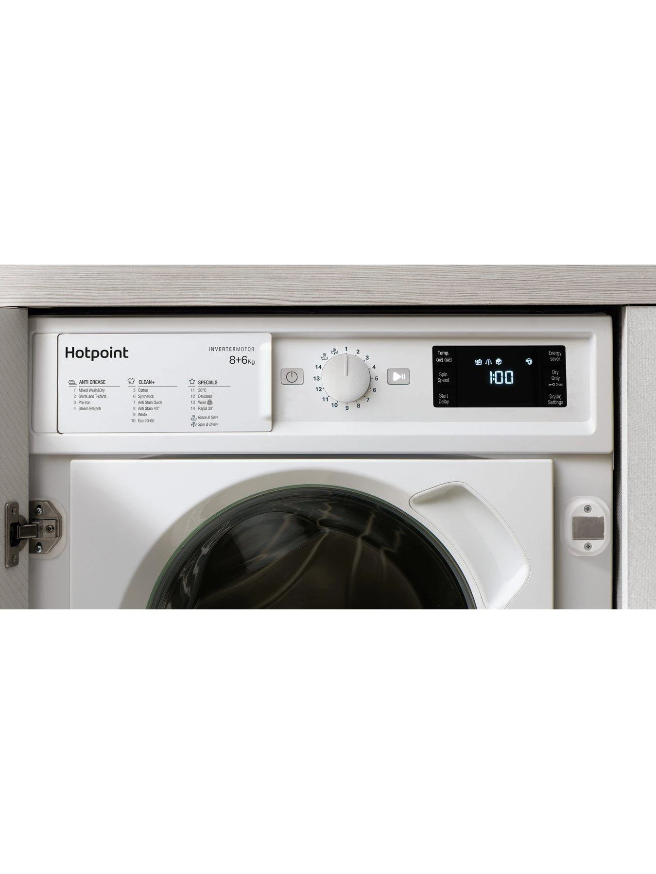 Hotpoint BIWDHG861485 8kg Integrated Washer Dryer - Image 3
