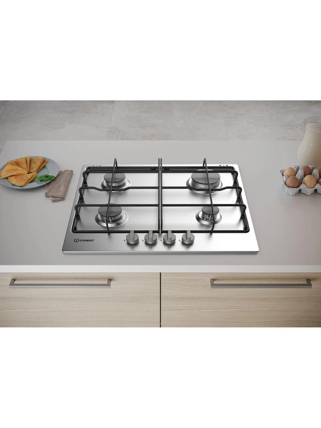 Indesit THA642IXI 60cm Integrated Gas Hob - Image 2