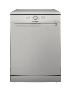 Indesit D2FHK26S Fullsize 14 Place Setting Freestanding Dishwasher - Silver