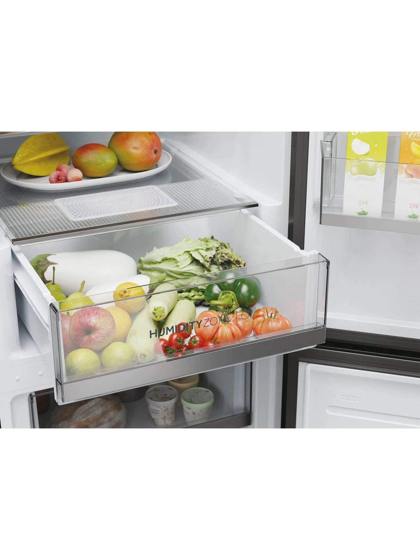 Haier HDW1620DNPK WiFi Connected 60/40 Frost-Free Fridge Freezer, D Rated - Stainless Steel - Image 3