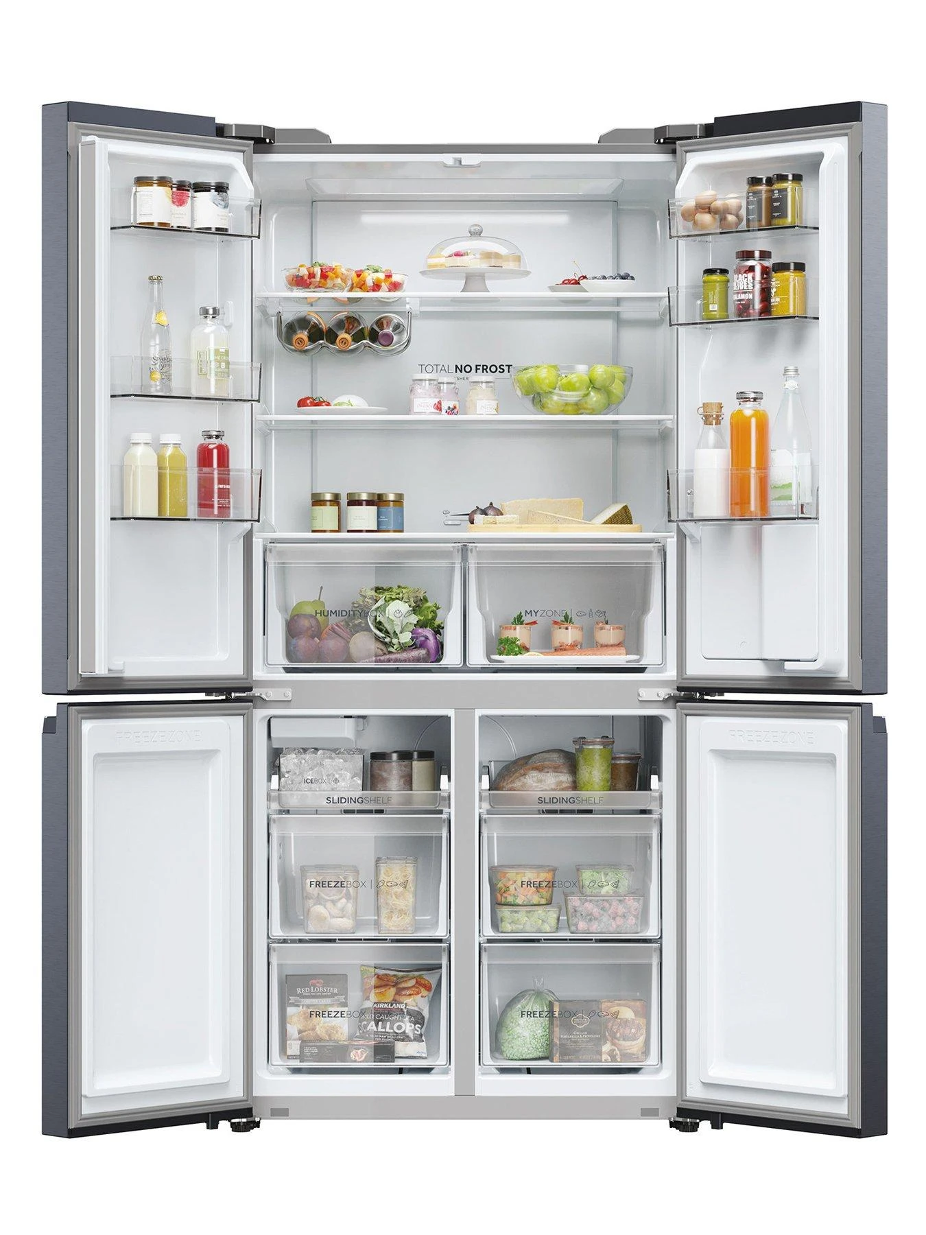 Haier Cube 90 HCR5919EHMB Frost-Free American Fridge Freezer With Plumbed Water Dispenser, E Rated - Black - Image 2