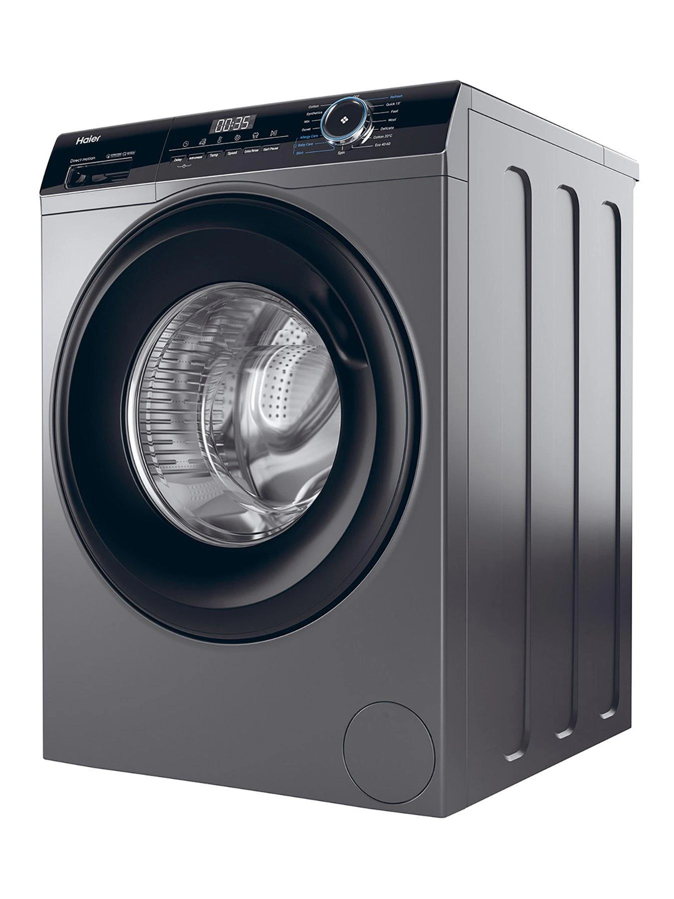 Haier I-Pro Series 3 HW100-B14939S8 10kg Load, 1400 Spin Washing Machine, A Rated - Graphite - Image 2
