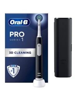 Oral B Oral-B Pro 1 Cross Action Black (+Travel Case)