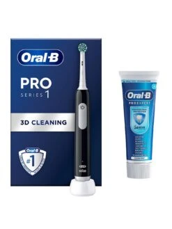 Oral B Oral-B Pro 1 Cross Action Black + Pro Ex Paste