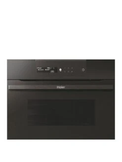 Haier HWO45NB2B0B1 34-Litre I-Message Series 2 Built-in Combi Microwave With Grill, 900W - Black