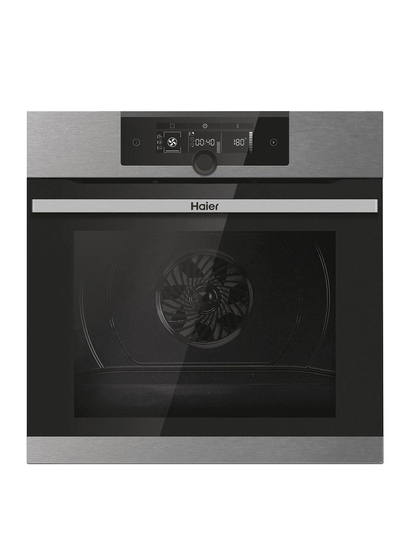 Haier HWO60SM2F9XH 70-Litre i-Turn Series 2 Electric Oven - Pyrolytic/Hydrolytic, 13 Functions, WiFi, A+ Rated - Stainless Steel