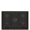 Haier Series 2 HAVG75S2B 75cm Wide Gas Hob, 5 Cooking Zones - Black