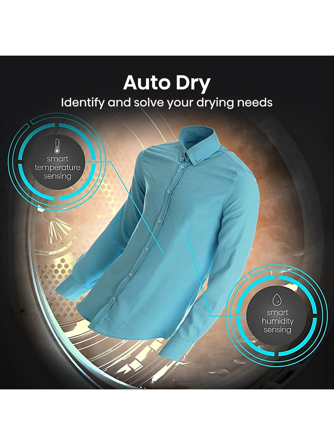 Hisense 5S Series DH5S102BW 10KG Ion Refresh Freestanding Tumble Dryer -White - Image 4