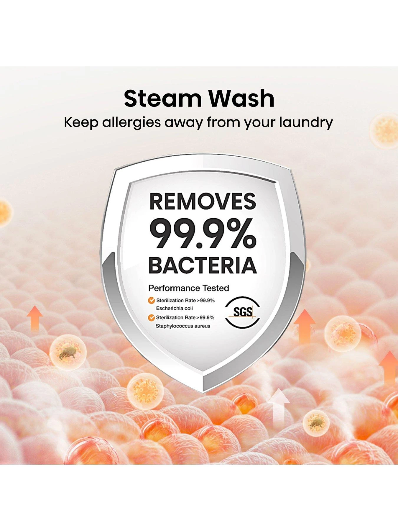 Hisense 5S Series WD5S1045BW 10.5KG 1400rpm Auto Dosing Freestanding Washer Dryer - White - Image 5