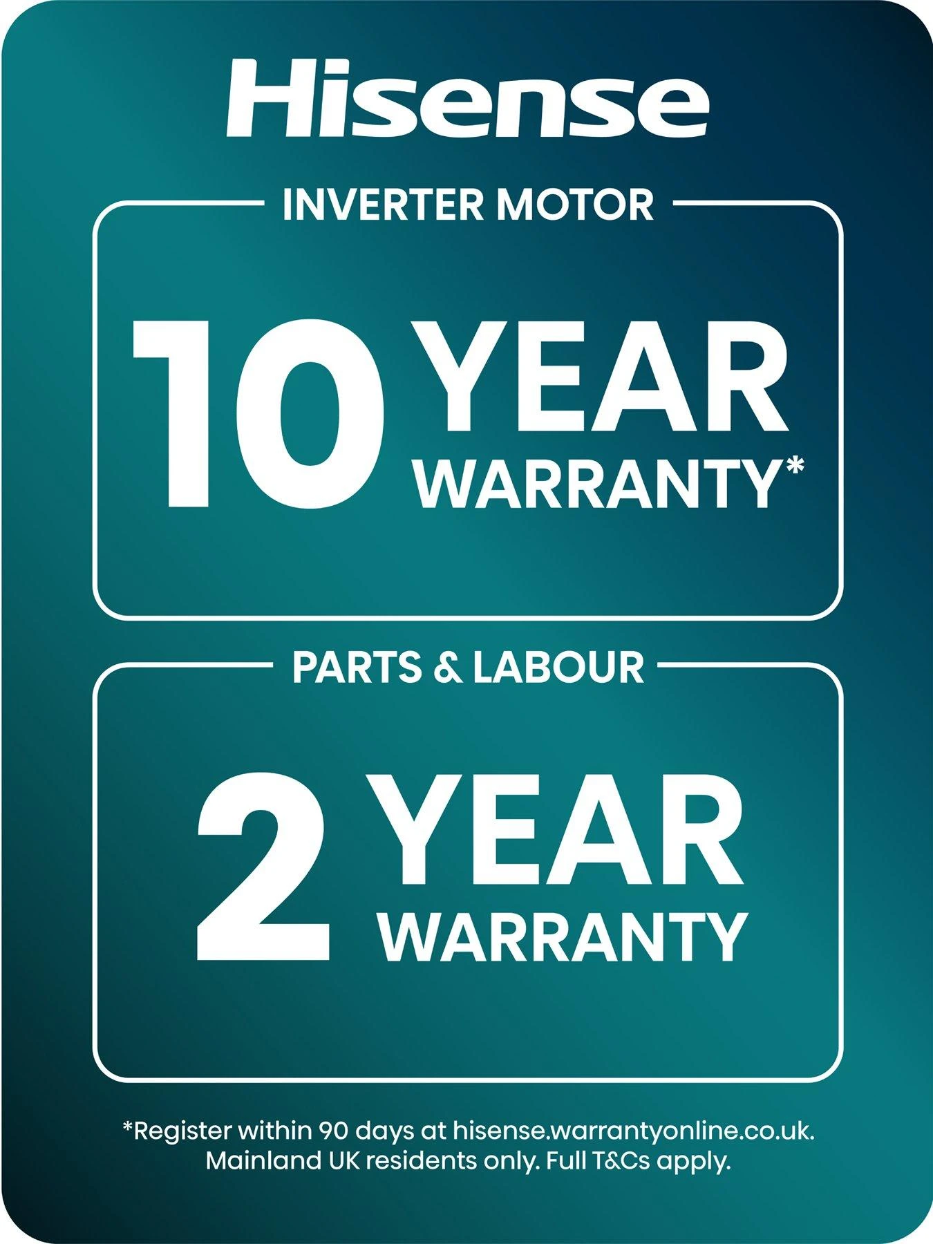 Hisense 5S Series WD5S1045BW 10.5KG 1400rpm Auto Dosing Freestanding Washer Dryer - White - Image 7