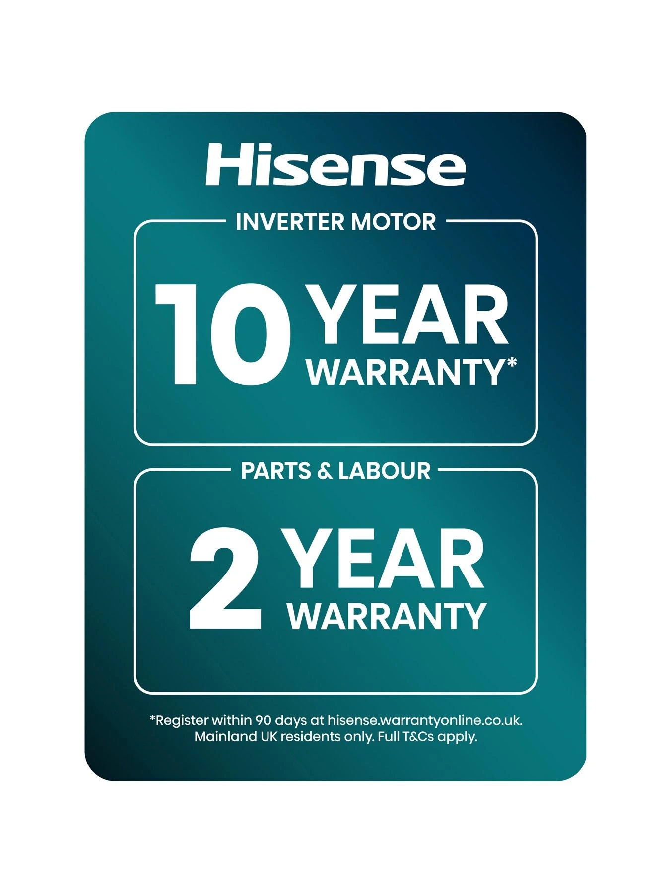 Hisense 5S Series WF5S1245BW 12KG 1400rpm Auto Dosing Freestanding Washing Machine - White - Image 7