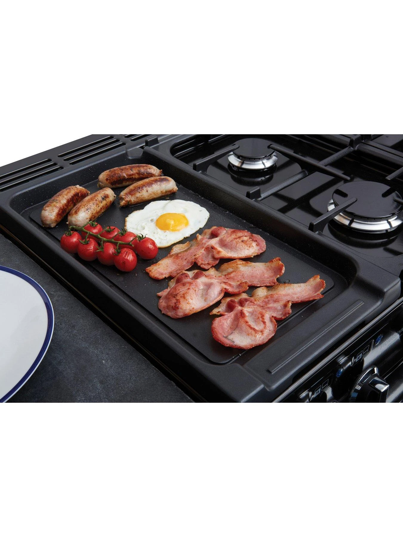 Rangemaster?? Professional Deluxe PDL90DFFSL/C 90cm Wide Dual Fuel Range Cooker - Slate - A/A Rate - Image 4