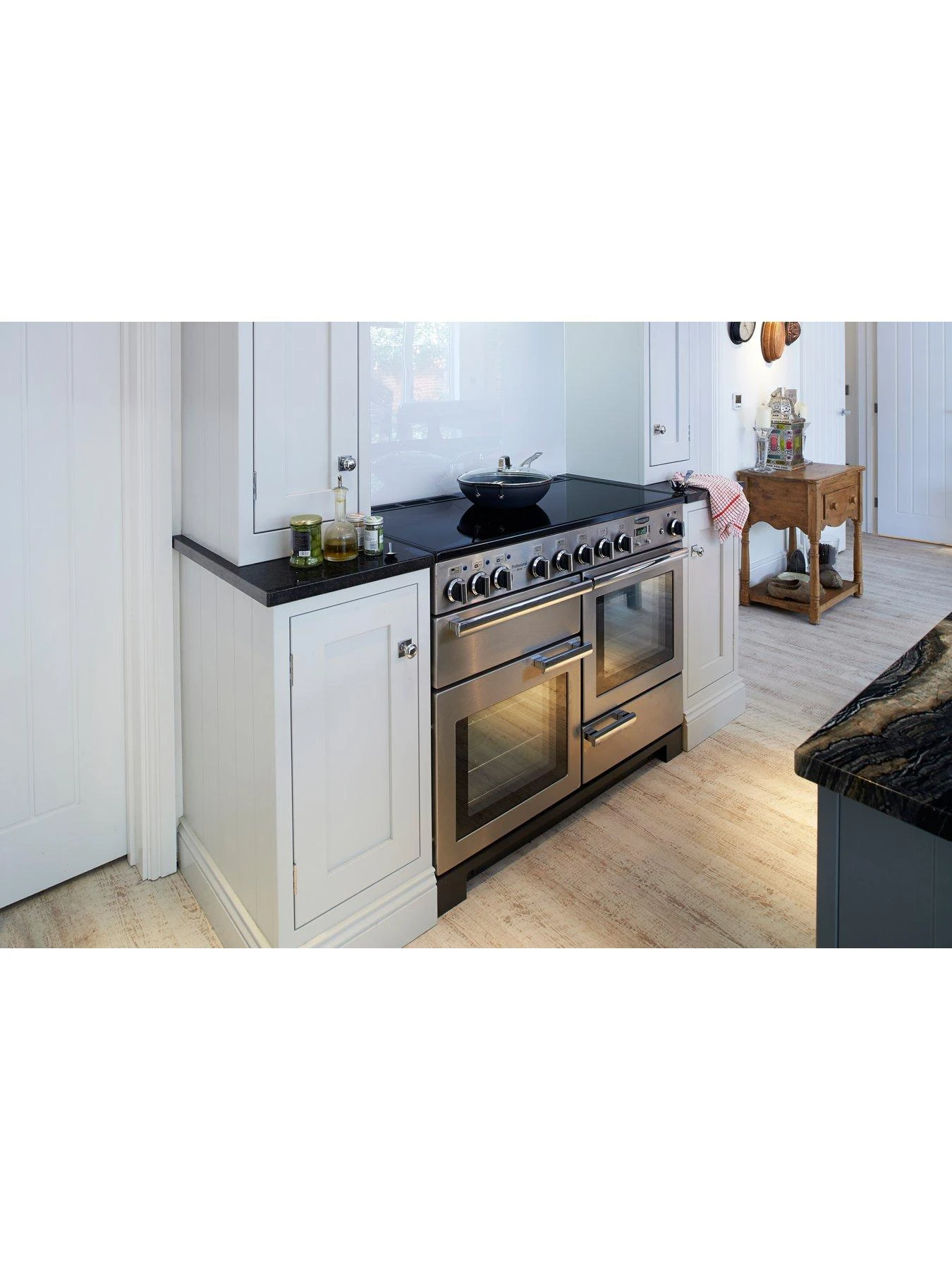 Rangemaster Professional Deluxe PDL110EISS/C 110cm Wide Electric Range Cooker With Induction Hob - Stainless Steel / Chrome - A/A Rated - Image 5