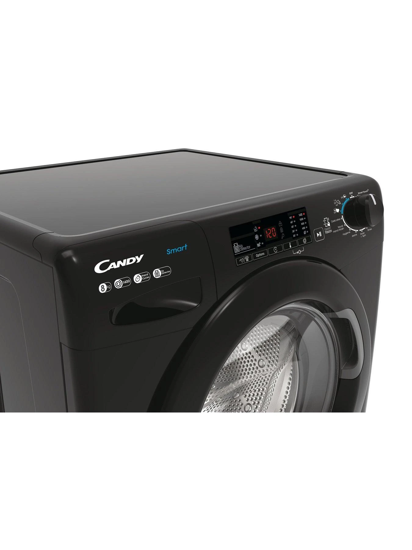 Candy CS148TWBB4 8kg 1400 Spin Washing Machine - Black - Image 4