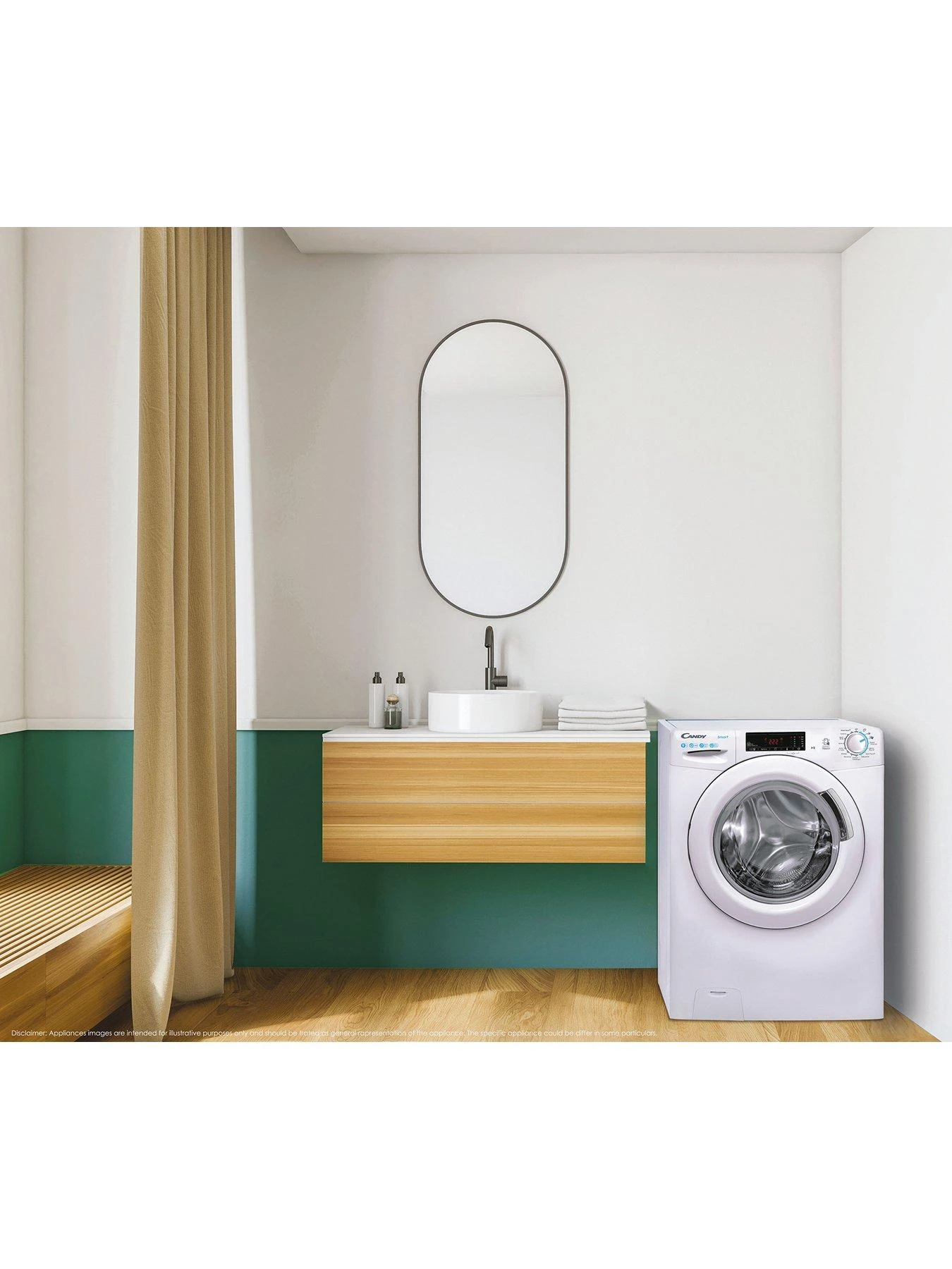 Candy CS1410TWE 10kg 1400 Spin Washing Machine - White - Image 6