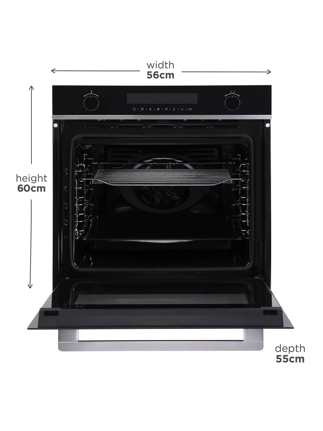 Russell Hobbs MIDNIGHT RHEO7201DS BUILT-IN MULTI-FUNCTIONAL ELECTRIC FAN OVEN Dark Steel - Image 2