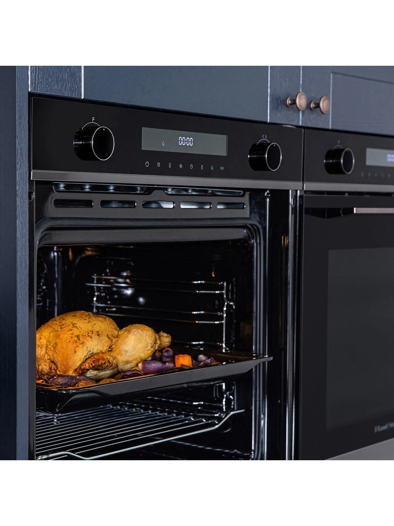 Russell Hobbs MIDNIGHT RHEO7201DS BUILT-IN MULTI-FUNCTIONAL ELECTRIC FAN OVEN Dark Steel - Image 4