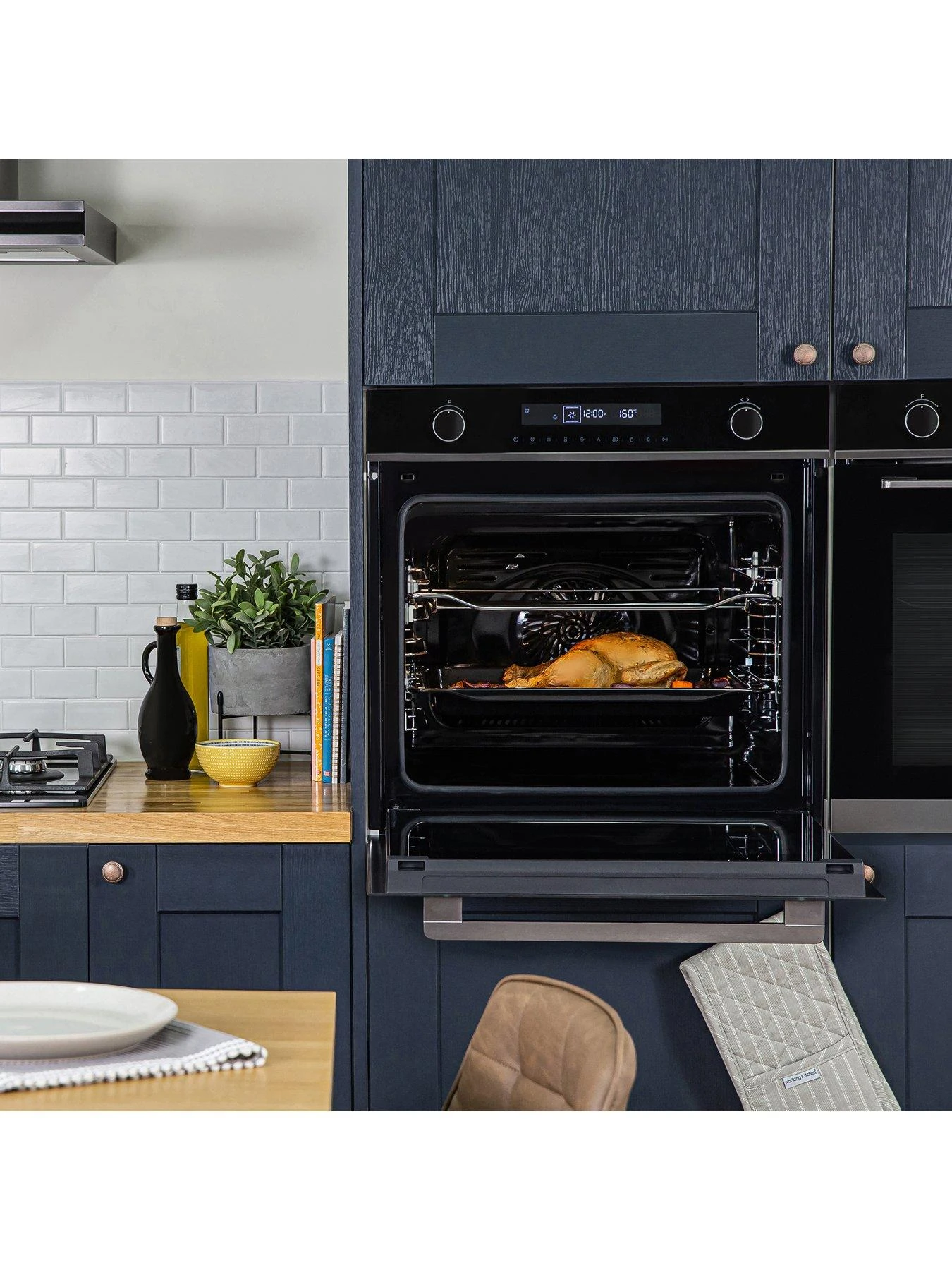 Russell Hobbs MIDNIGHT RHMEO7202DS BUILT-IN ELECTRIC FAN OVEN AND MICROWAVE Dark Steel - Image 4
