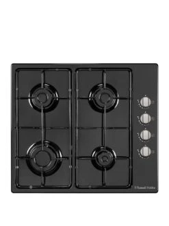 Russell Hobbs RH60GH401B 60cm 4 Burner Gas Hob - Black