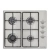 Russell Hobbs RH60GH401SS 59CM WIDE 4-BURNER STAINLESS STEEL GAS HOB Stainless Steel