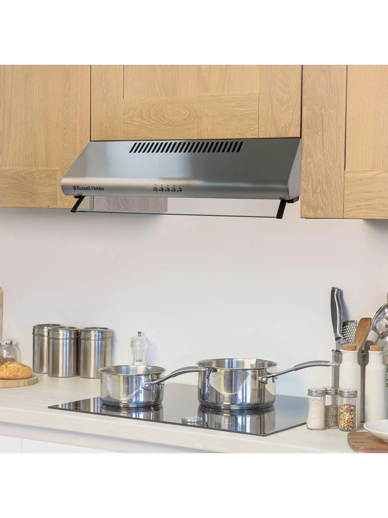 Russell Hobbs RHVSRCH602SS-M 60CM WIDE STAINLESS STEEL VISOR COOKER HOOD Stainless Steel - Image 3