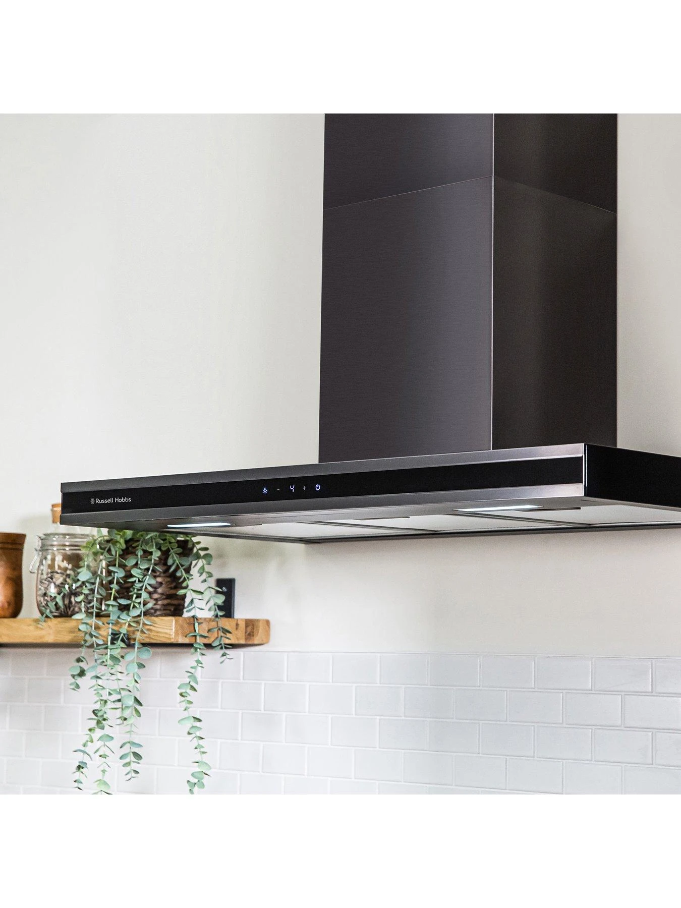Russell Hobbs MIDNIGHT RHGCH903DS 90CM T-SHAPED CHIMNEY COOKER HOOD Dark Steel - Image 5