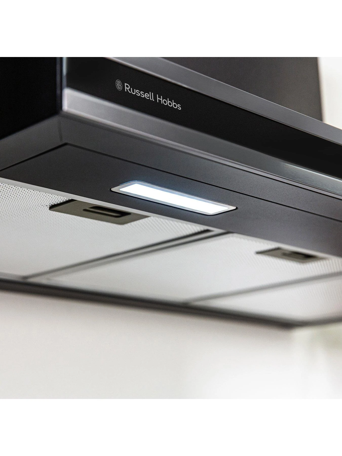 Russell Hobbs MIDNIGHT RHGCH903DS 90CM T-SHAPED CHIMNEY COOKER HOOD Dark Steel - Image 7