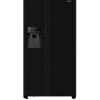 Hisense RS694N4TBE 90cm Wide Side By Side, Non-Plumbed Water And Ice, American Fridge Freezer - Black