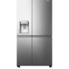 Hisense RS818N4TIE Pureflat Infinite Series, 90cm Wide Side By Side, American Fridge Freezer - Stainless Steel