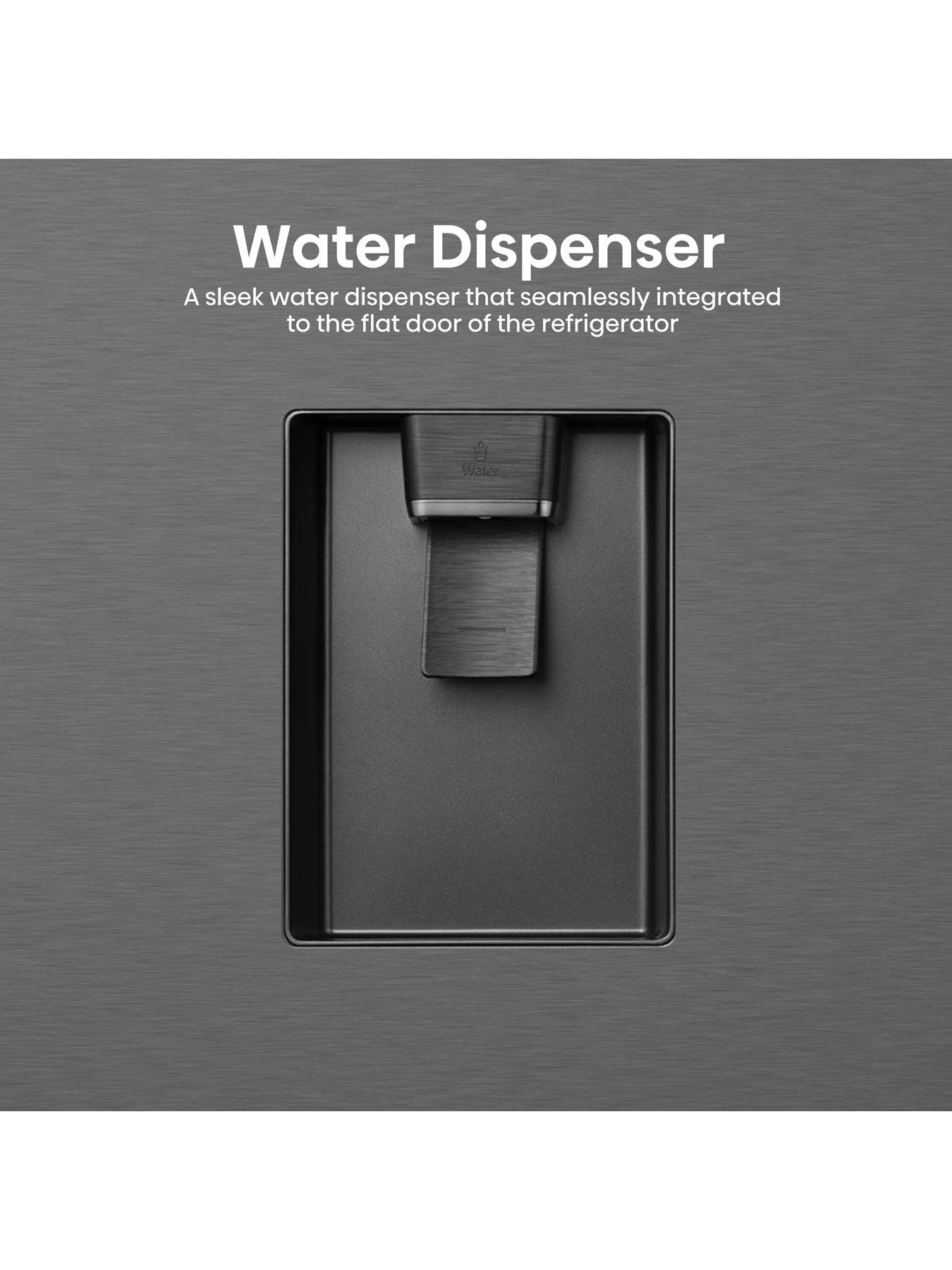 Hisense RQ758N4SWFE Pureflat 90cm Cross Door, American Fridge Freezer - Black Stainless Steel - Image 5