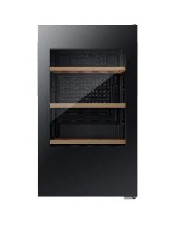 Hisense RW12D4NWG0 48cm Wide, 30 Bottle, Freestanign Wine Cooler - Black