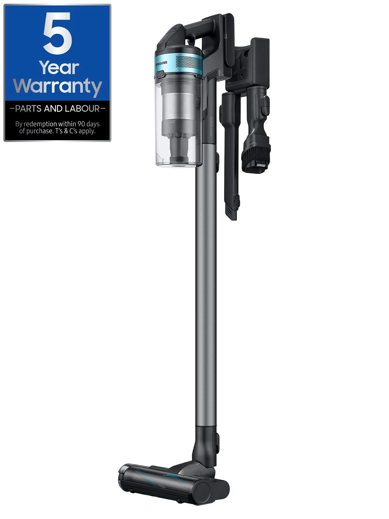 Samsung Jet 75E Pet Max 200W Cordless Vacuum Cleaner With Pet Tool - Teal Mint - Image 2