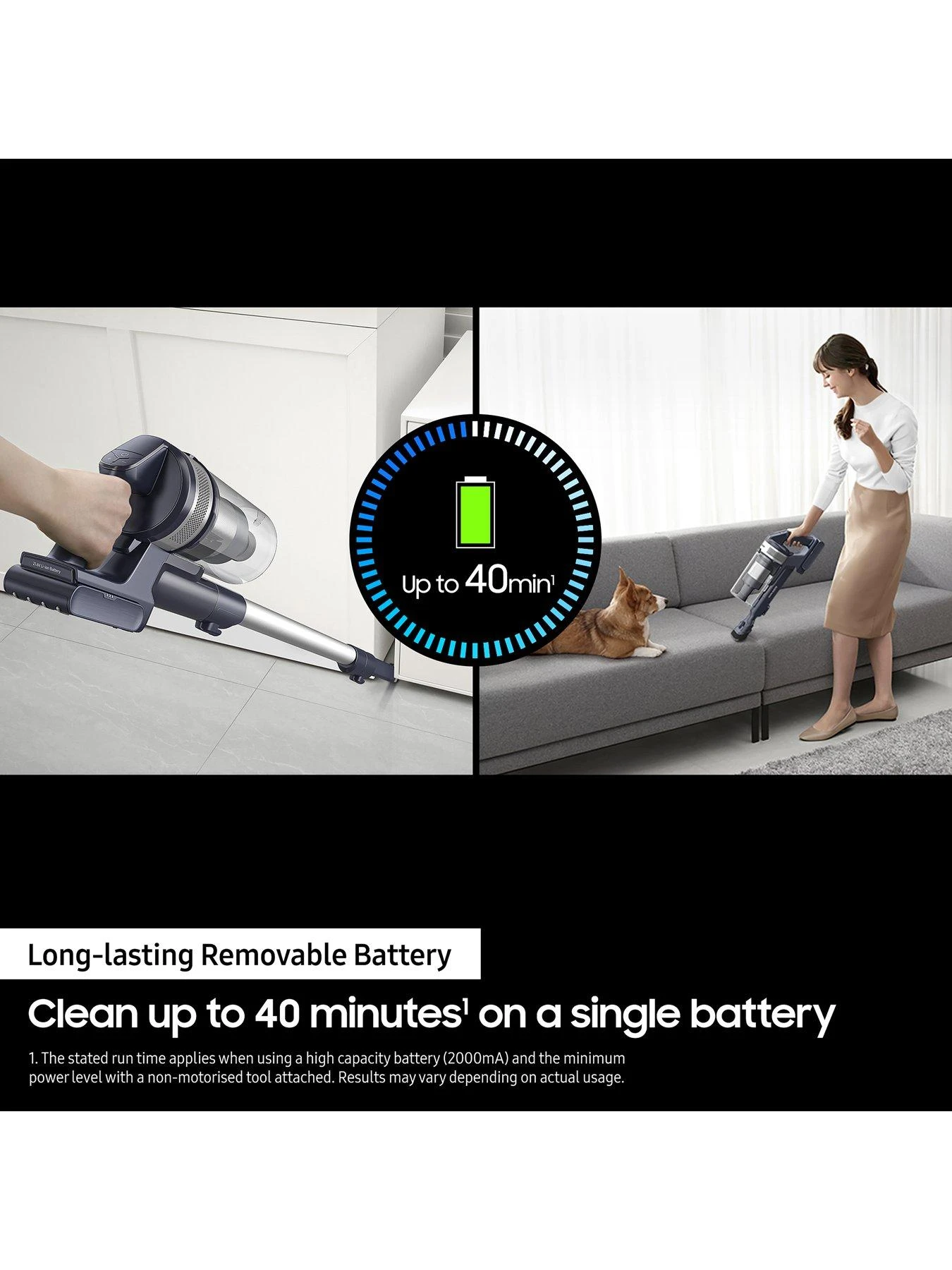 Samsung Jet 75E Pet Max 200W Cordless Vacuum Cleaner With Pet Tool - Teal Mint - Image 5