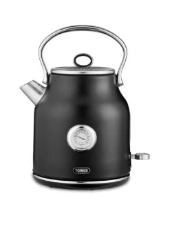 Tower T10063BLK Renaissance Kettle, 1.7L, 3KW, Black